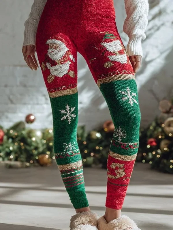 Damen Weihnachten Retro Frühling/Herbst Knöchelhose Leggings