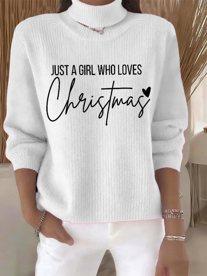 Damen Weihnachten Langarm Bequem Retro Pullover