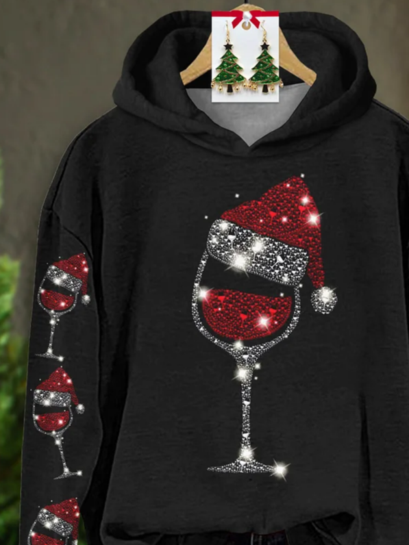 Lässig Kapuze Weihnachten Kapuze Print