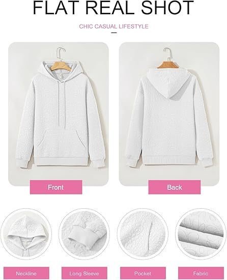 Lässig Kapuze Geblümt Sweatshirt Jacquard