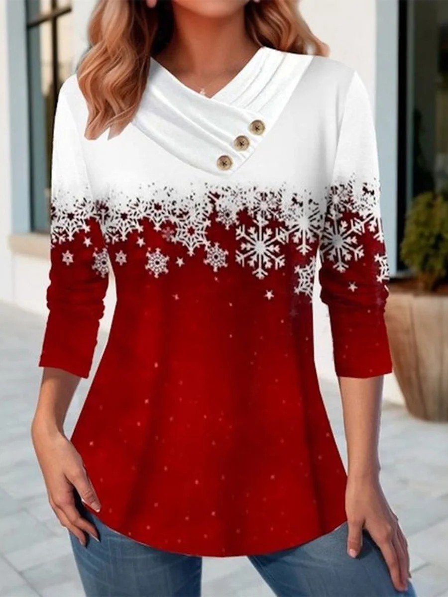 Lässig Weihnachten Langarm T-Shirt