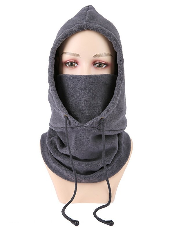 Winter Outdoor Radfahren Hut Skifahren Winddicht Kältebeständig Warm Plus Samt Dick Kragen Schutz Polar Vlies Maske