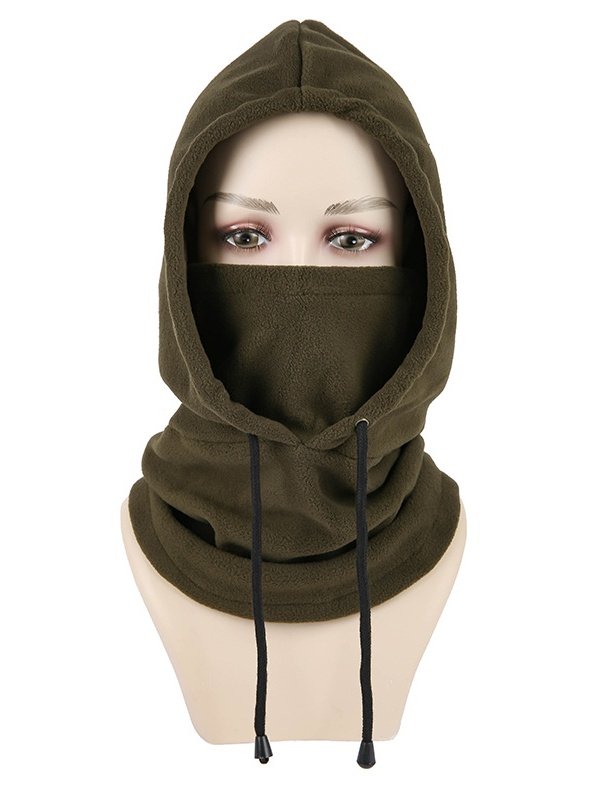 Winter Outdoor Radfahren Hut Skifahren Winddicht Kältebeständig Warm Plus Samt Dick Kragen Schutz Polar Vlies Maske