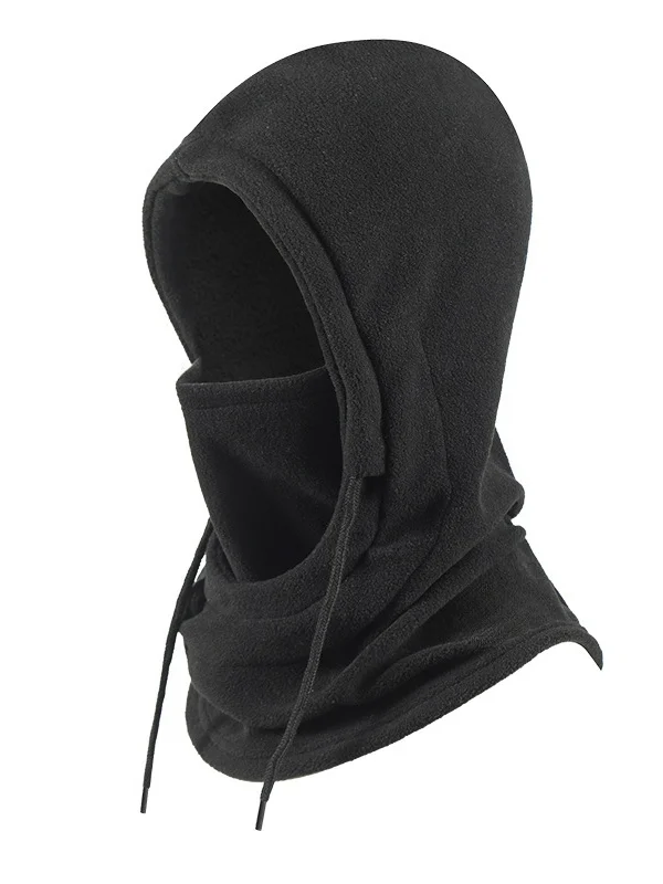 Winter Outdoor Radfahren Hut Skifahren Winddicht Kältebeständig Warm Plus Samt Dick Kragen Schutz Polar Vlies Maske