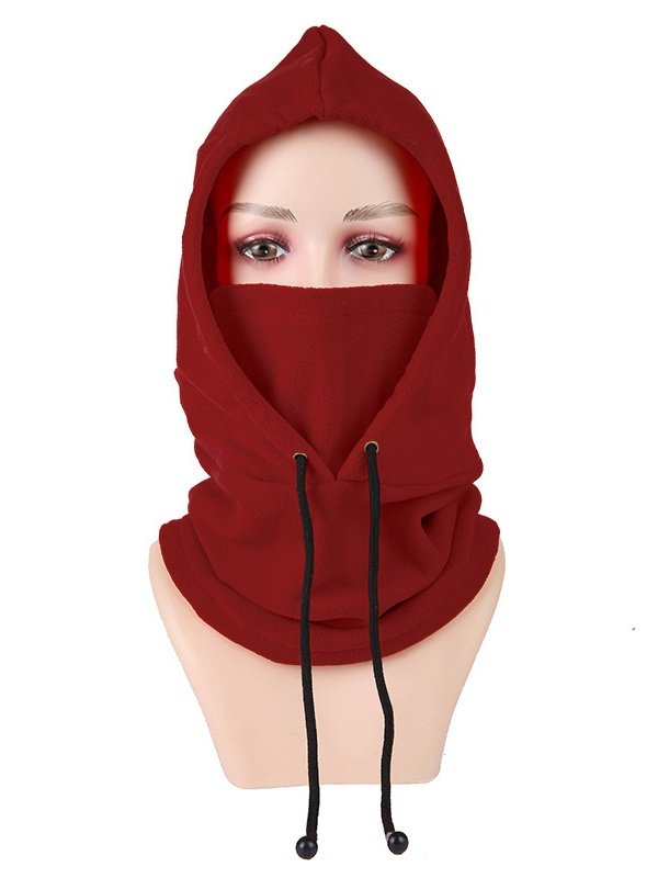 Winter Outdoor Radfahren Hut Skifahren Winddicht Kältebeständig Warm Plus Samt Dick Kragen Schutz Polar Vlies Maske