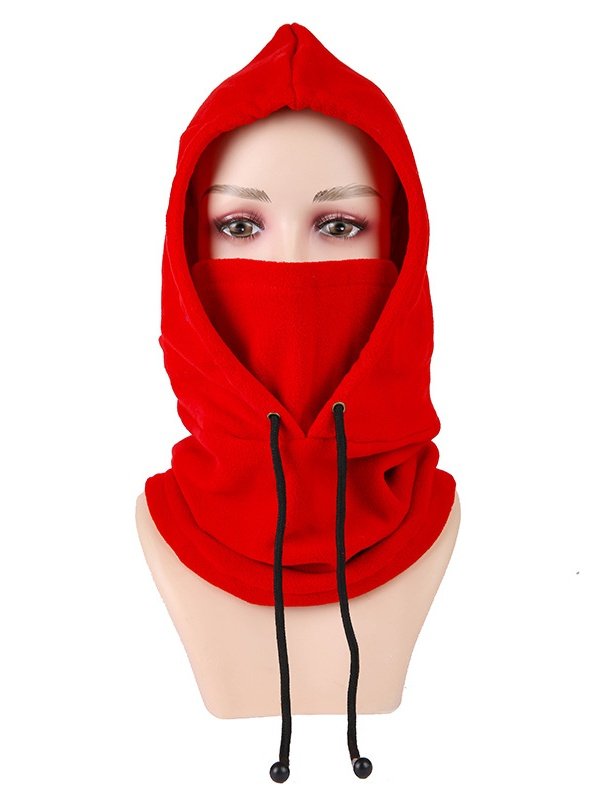 Winter Outdoor Radfahren Hut Skifahren Winddicht Kältebeständig Warm Plus Samt Dick Kragen Schutz Polar Vlies Maske