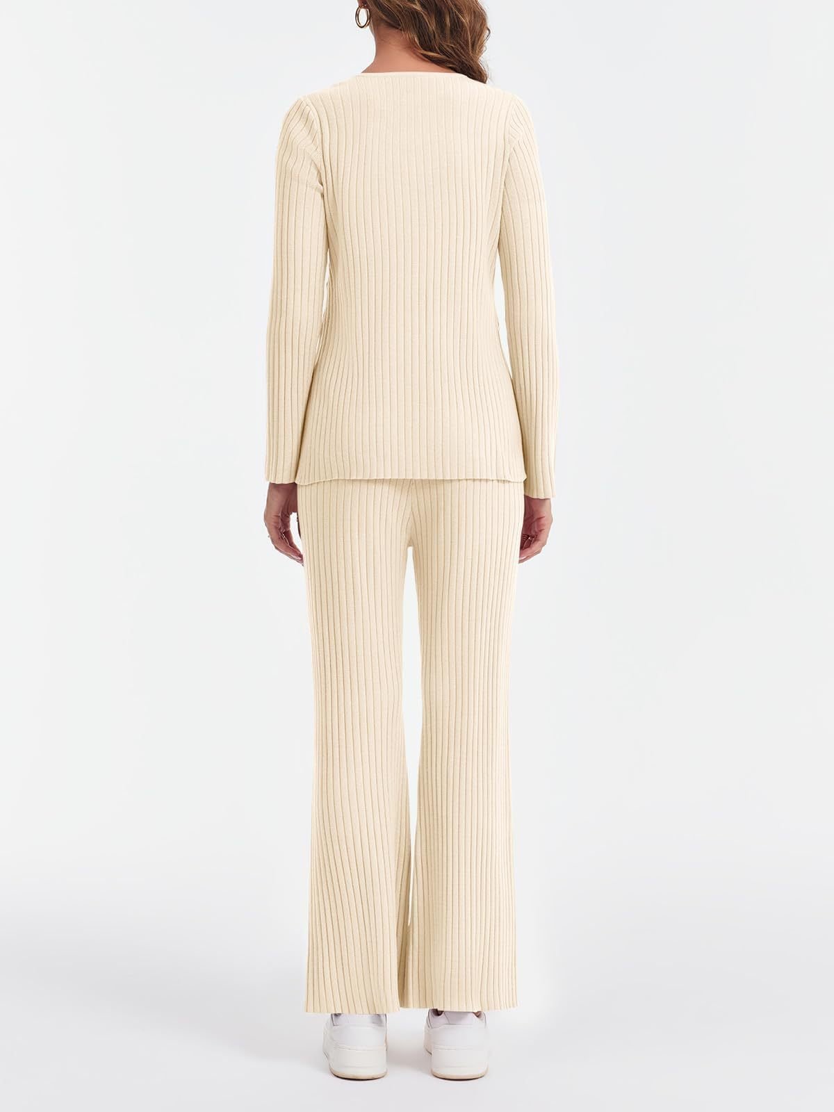 Rundhals Baumwolle Lässig Pyjama Set