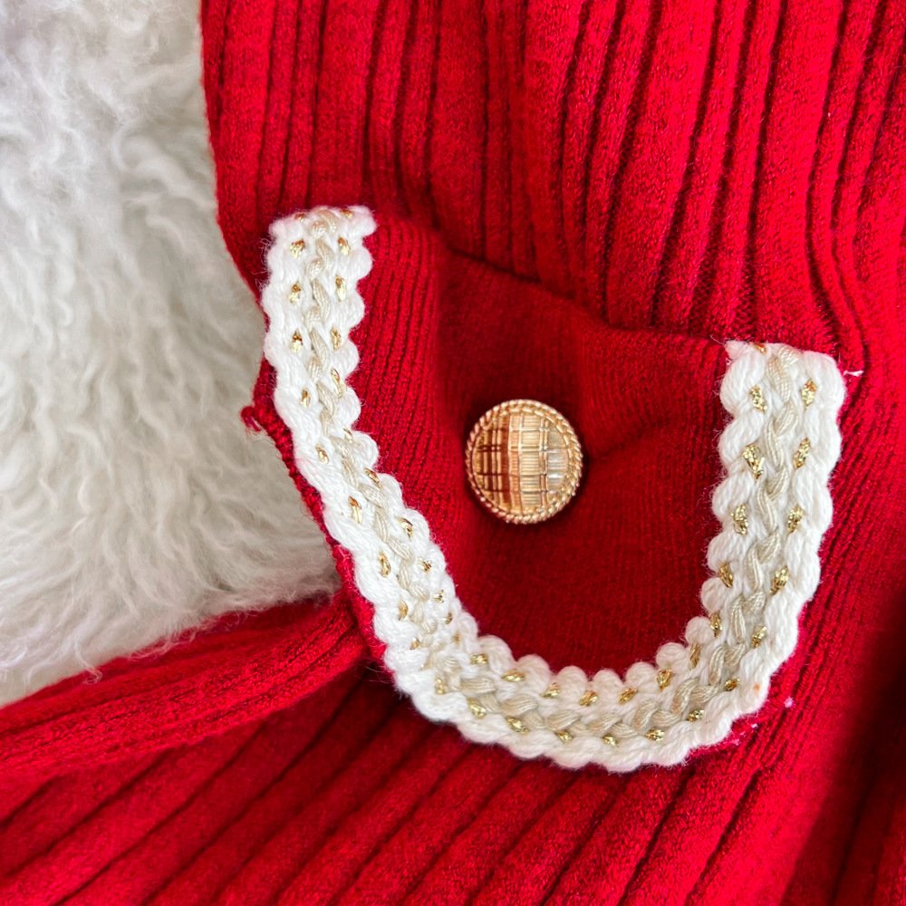 Damen Multifarben Block Frühling/Herbst Kleid Langarm H-Linie Kleid