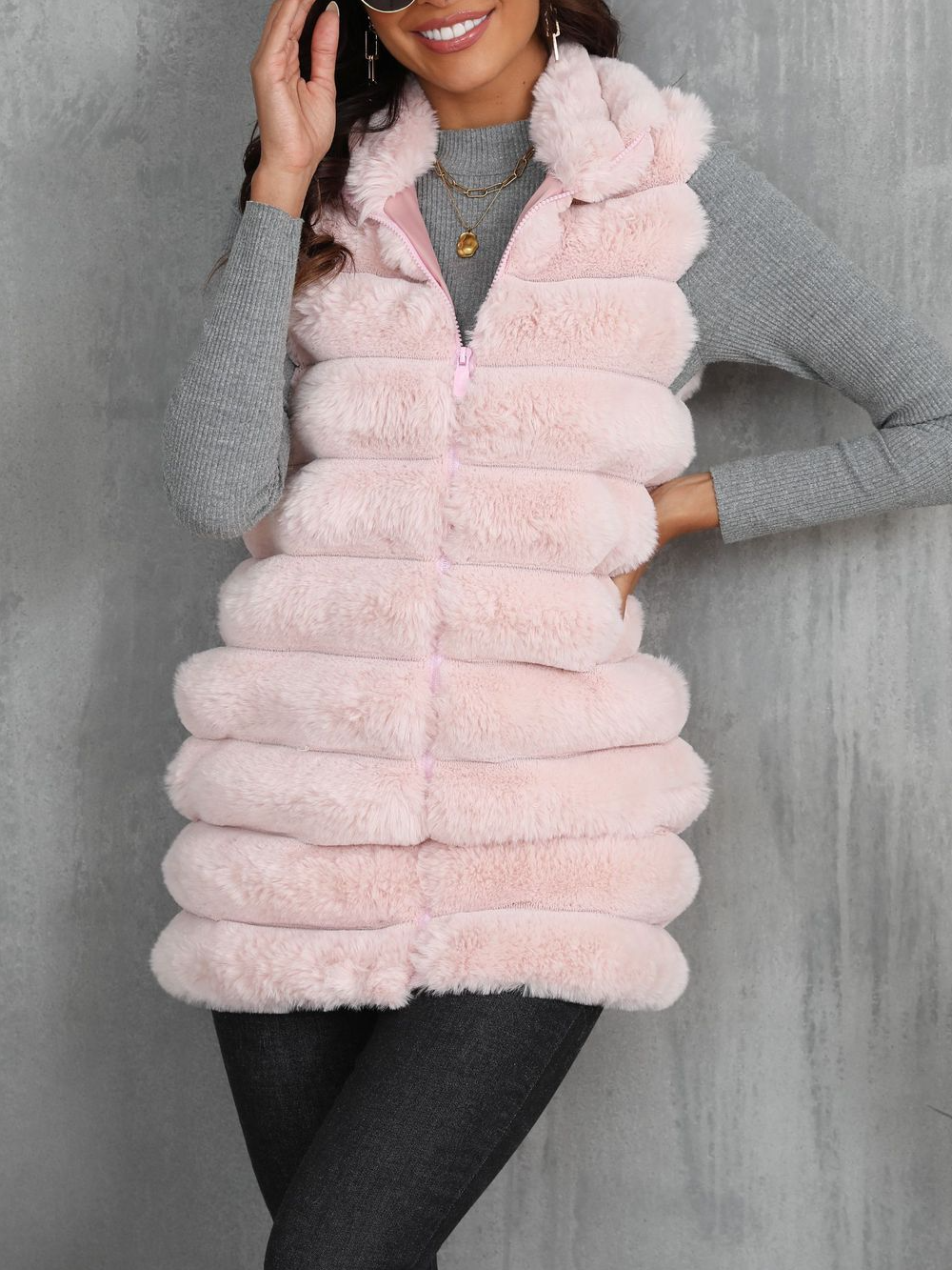 Unifarben Lässig Weit Sonstiges Tanktop