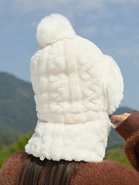 Neu Winter Stil Alles in einem Hut und Schal mit Vlies-Futter Verdickt Winddicht Kältebeständig Warm multifunktional Sturmhaube für Radfahren