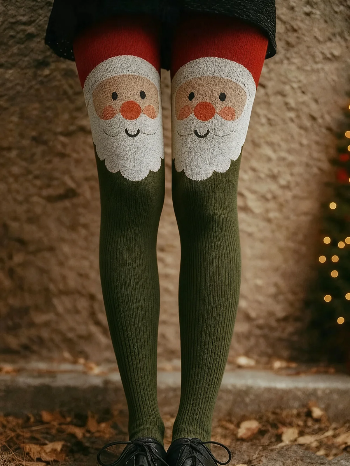 Damen Weihnachten Retro Frühling/Herbst Knöchelhose Leggings