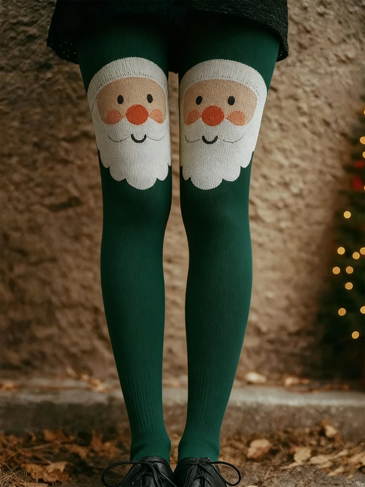 Damen Weihnachten Retro Frühling/Herbst Knöchelhose Leggings