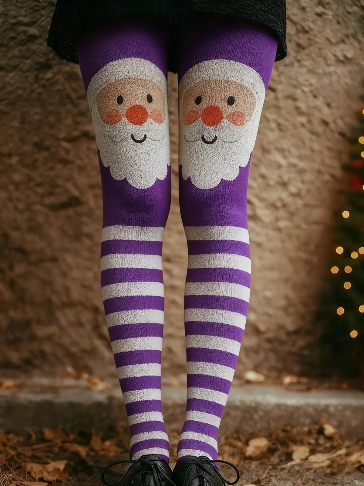 Damen Weihnachten Retro Frühling/Herbst Knöchelhose Leggings