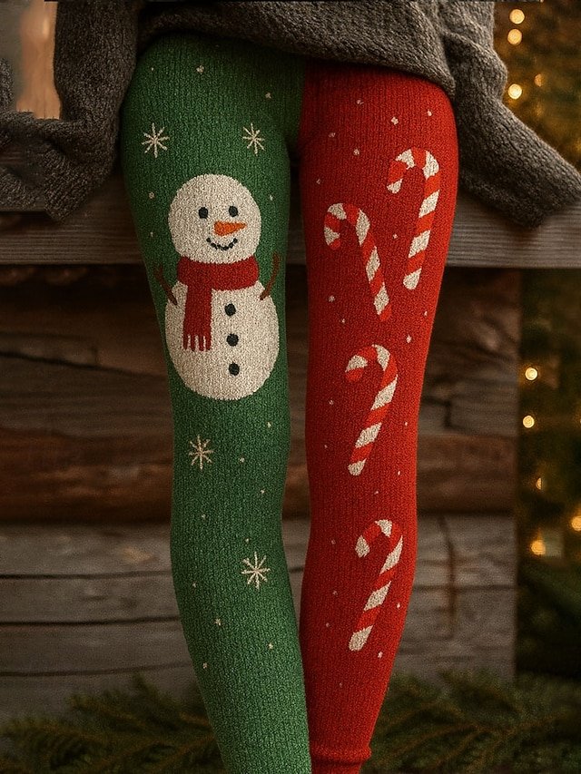 Damen Gestreift Retro Frühling/Herbst Knöchelhose Leggings