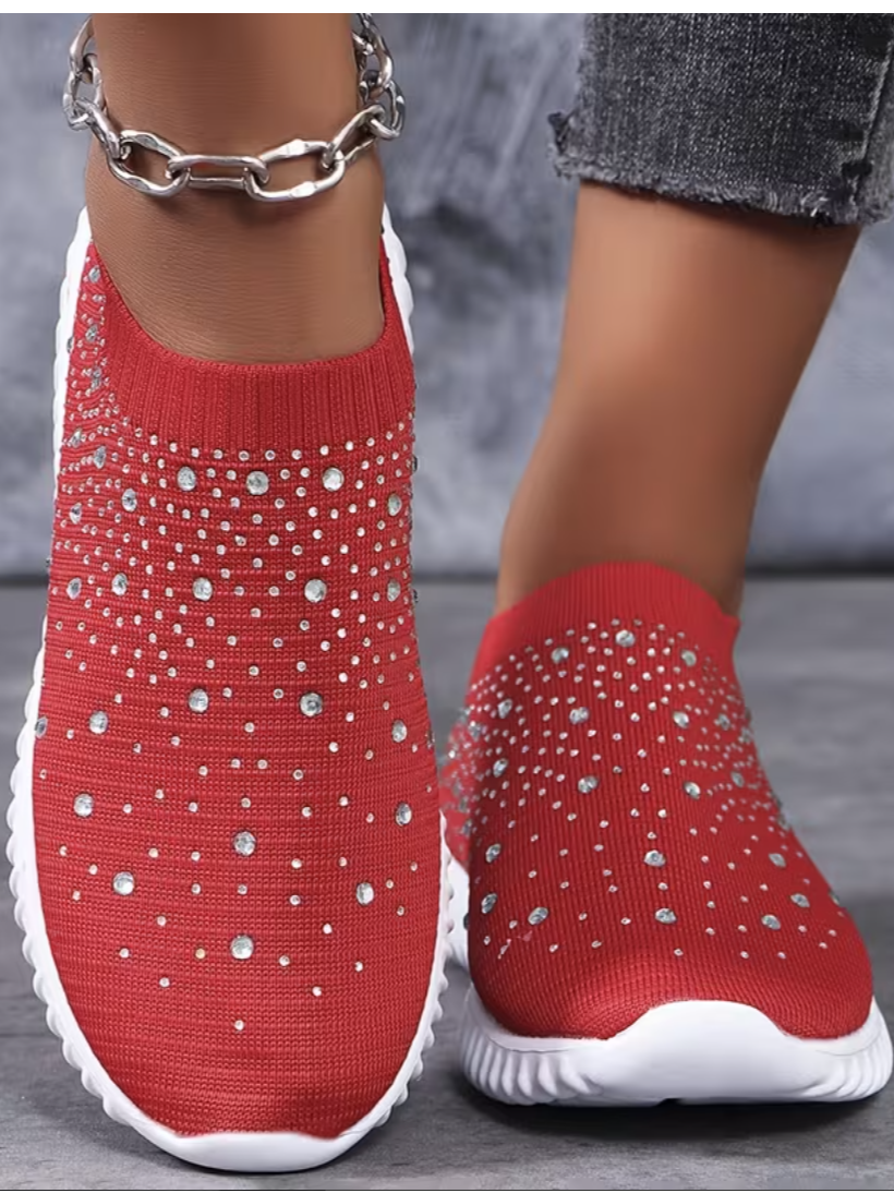 Lässig Unifarben Slip On Flach Slip On