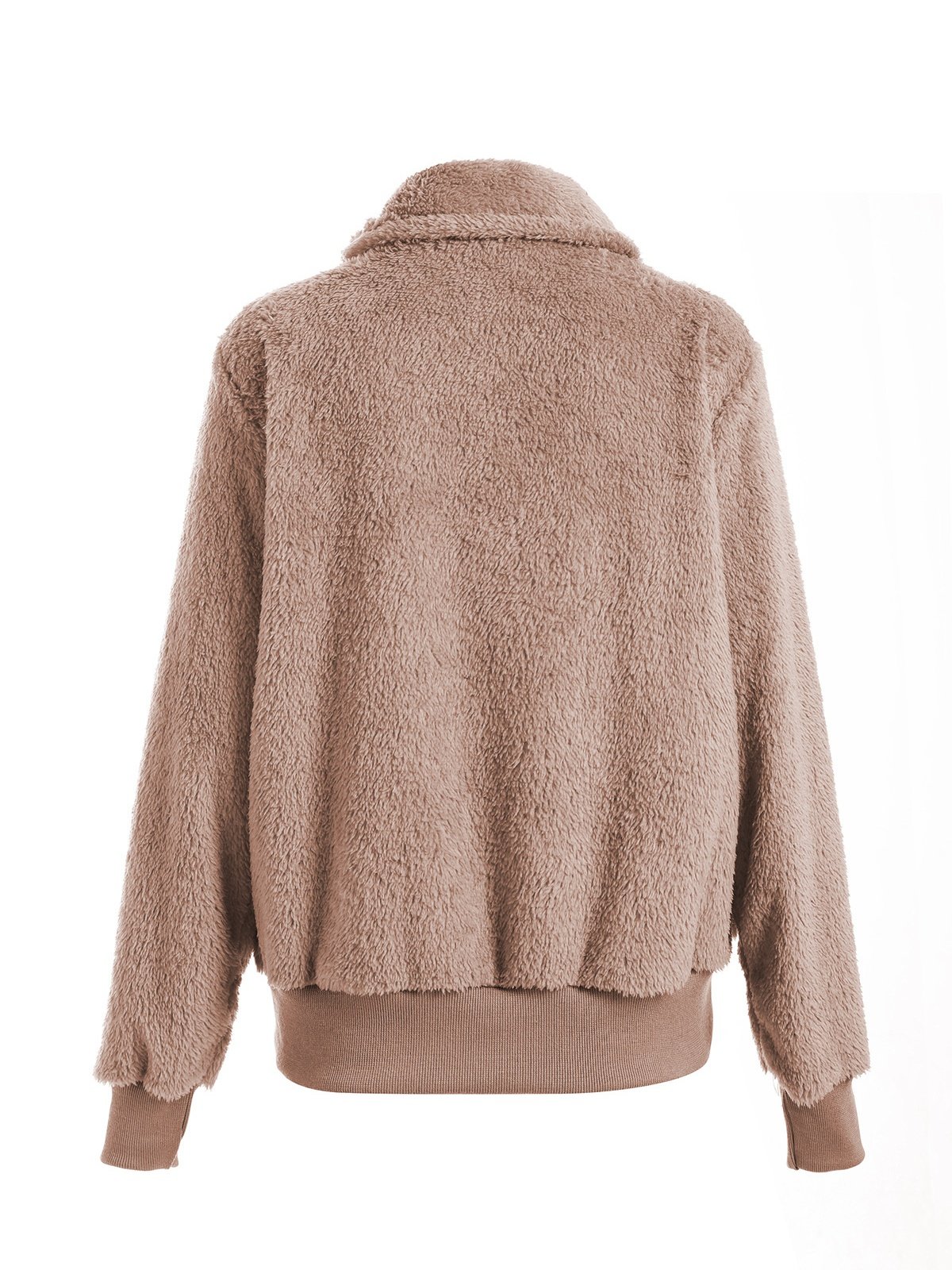 Damen Frühling/Herbst Oberbekleidung Lässig Nahtverarbeitung Unifarben Langarm Schalkragen Jacke