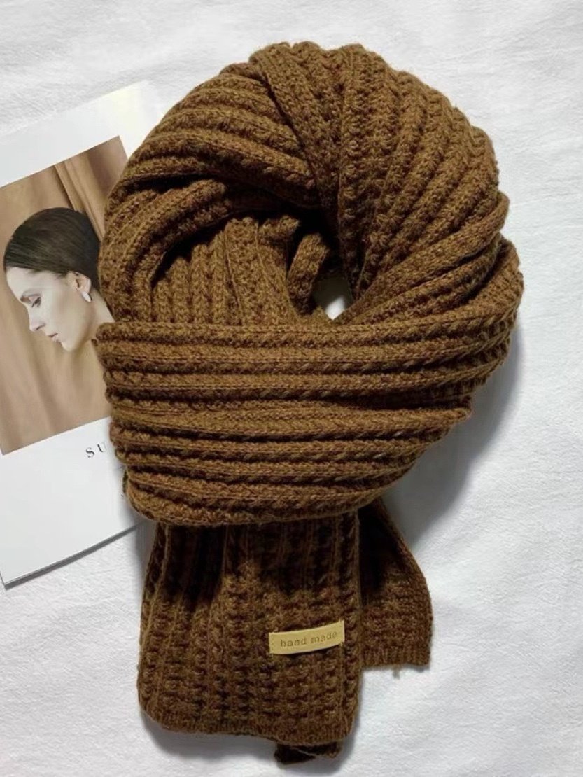 Vielseitig Koreanisch Stil Gestrickt Wolle Weihnachten Rot Neu Winter hochwertig Neujahr Geschenk Paar Schal