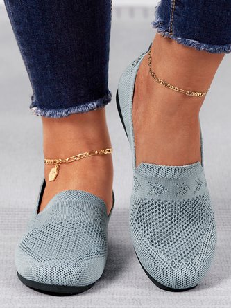 Damen Atmungsaktiv Textil Flach Schuhe