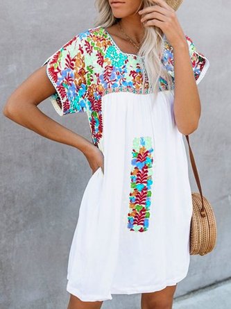 Retro Kurzarm Kleider für Damen