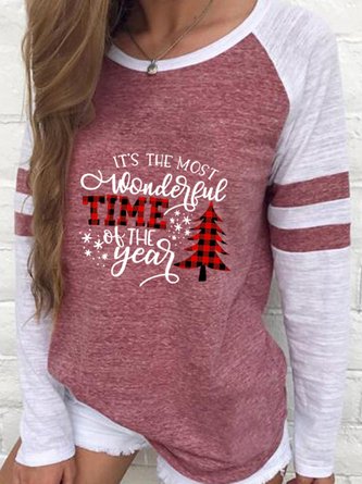 Langarm Buchstabe Blusen & Shirts