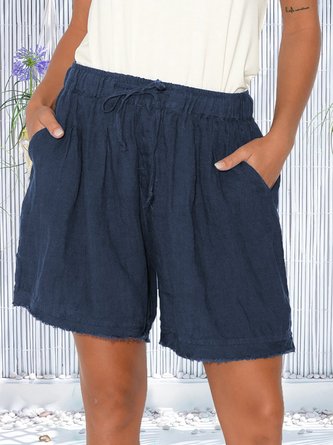 Lässige Baumwollgemische Shorts