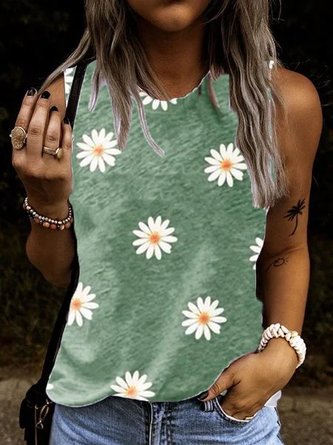 Print Lässige Blusen & Shirts mit Rundhals