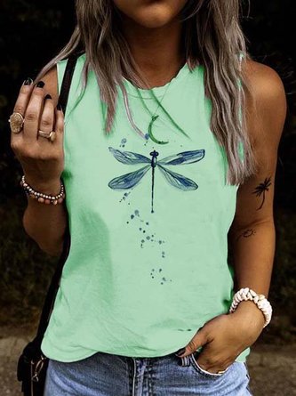 Print Lässige Blusen & Shirts mit Rundhals