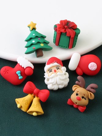 DIY Weihnachten Elch Weihnachtsmann Weihnachtsbaum Geschenk Box Muster Knöpfe Urlaub Kleider Zubehör