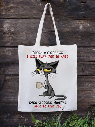 Katze Spaß Briefe Einkaufen Segeltuch Öko Handtasche