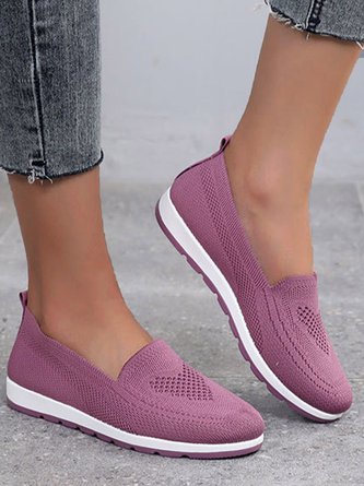 Weich Bequem Leicht Flyknit Slip-On Sneakers