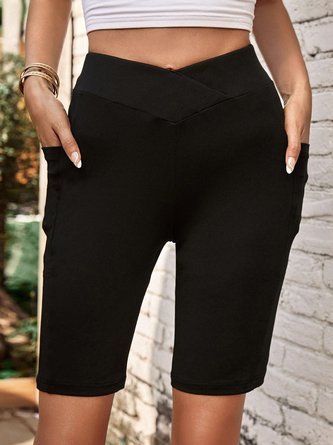 Damen Sommer Hohe Elastizität Bequem Shorts