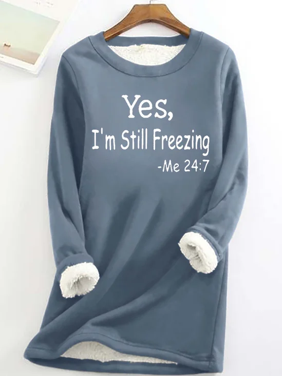 Lässig Rundhals Tier Sweatshirt