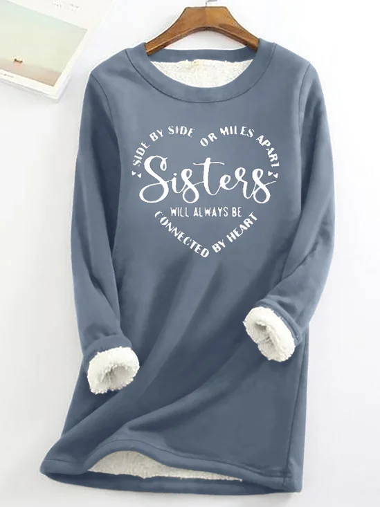 Lässig Rundhals Tier Sweatshirt