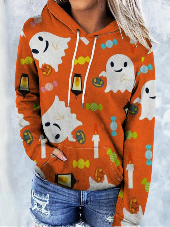 Lässig Kapuze Halloween Sweatshirt