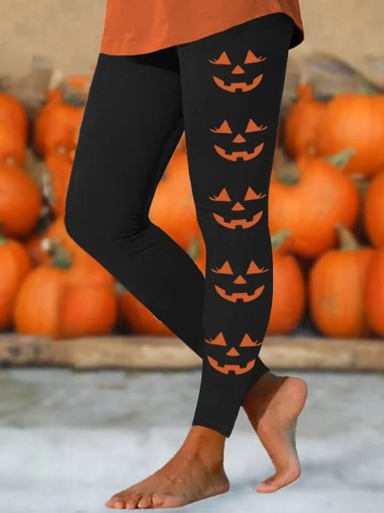 Lässig Halloween Lang Leggings