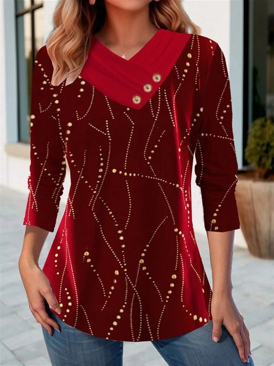 Rollkragen Langarm Weihnachten Warmbohren Regelmäßig Mikroelastizität Weit Bluse für Damen