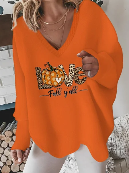 Lässig Rundhals Geometrisch Sweatshirt