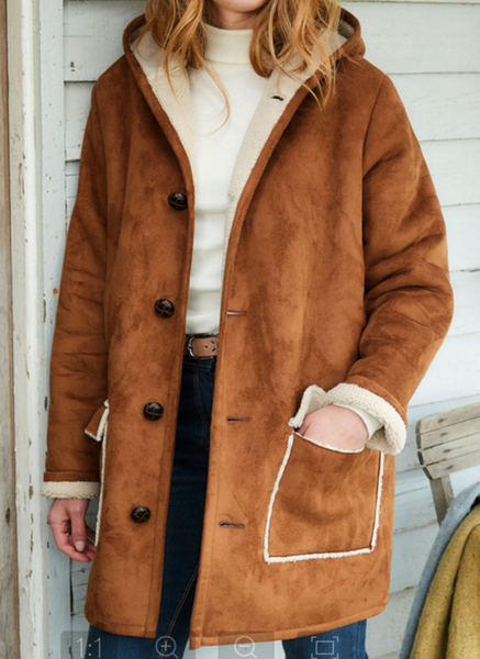 Damen Unifarben Regelmäßig Weit Jacke