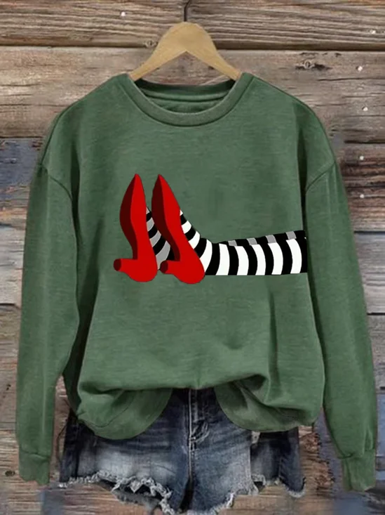 Lässig Rundhals Halloween Sweatshirt
