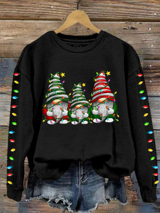 Lässig Rundhals Weihnachten Sweatshirt