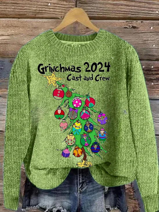 Lässig Rundhals Textbriefe Sweatshirt