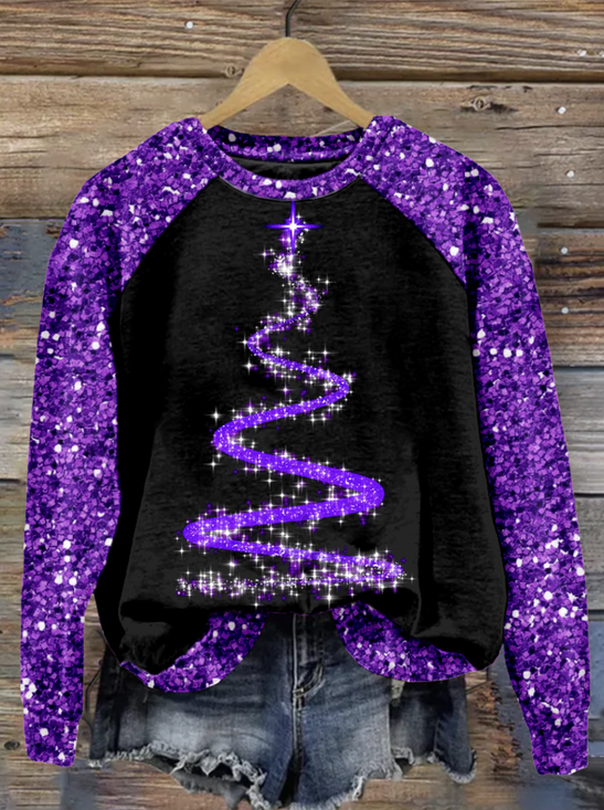 Lässig Rundhals Textbriefe Sweatshirt