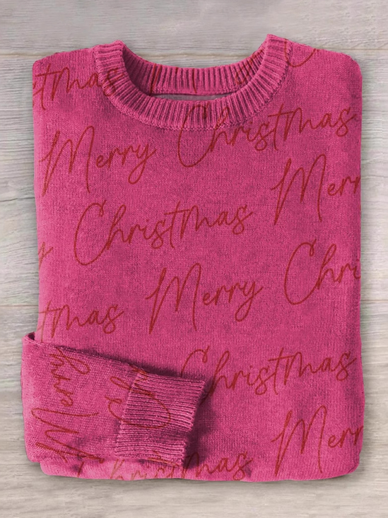 Lässig Rundhals Buchstabenmuster Sweatshirt