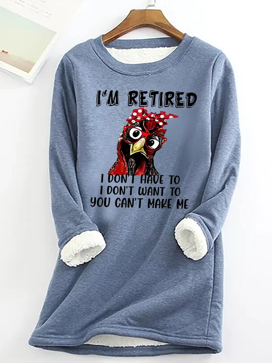 Lässig Rundhals Textbriefe Sweatshirt