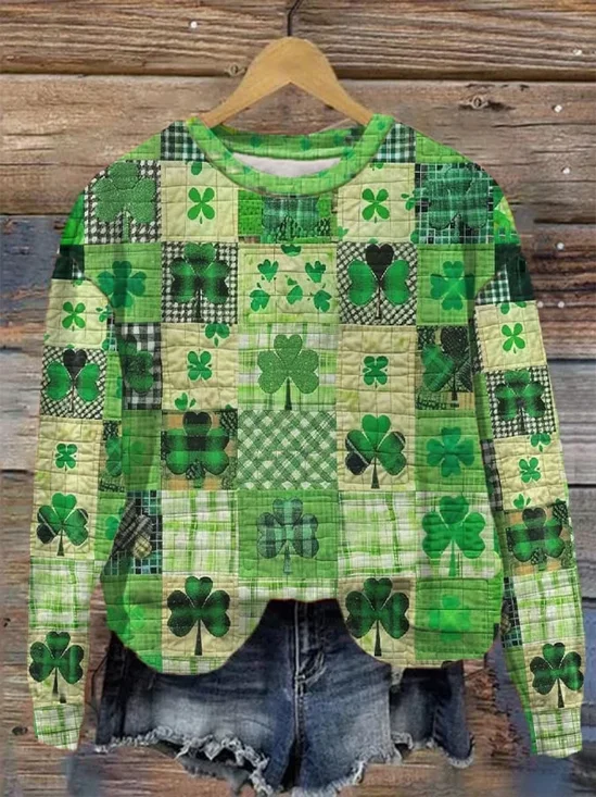 Lässig Rundhals Festival Sweatshirt
