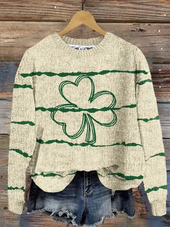 Lässig Rundhals Festival Sweatshirt