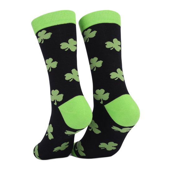 Kleeblatt Jacquard NS. Patricks Day Dick Mittel Tube Baumwolle Socken