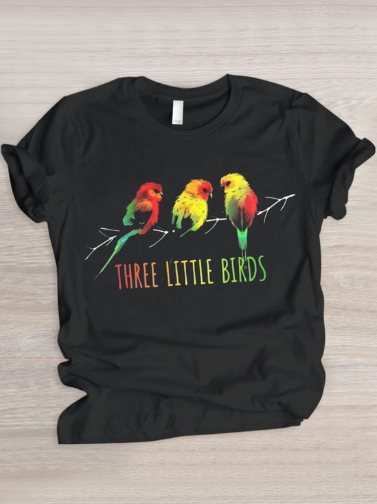 Lässig Tier Rundhals Kurzarm T-Shirt