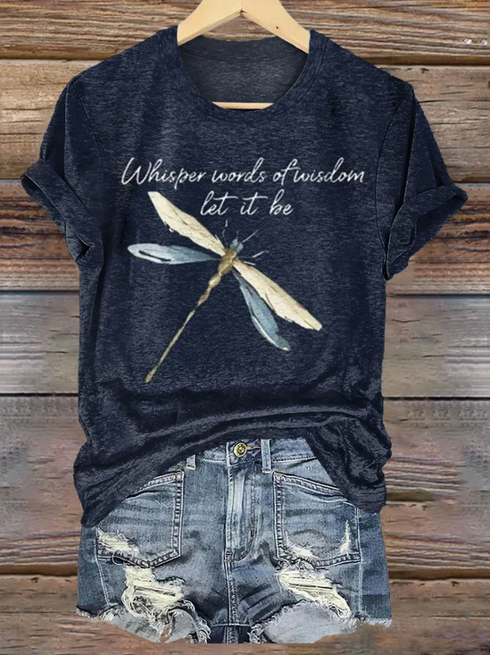Lässig Tier Rundhals Kurzarm T-Shirt