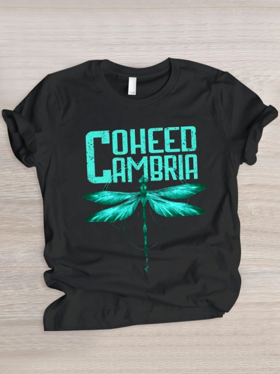 Lässig Tier Rundhals Kurzarm T-Shirt